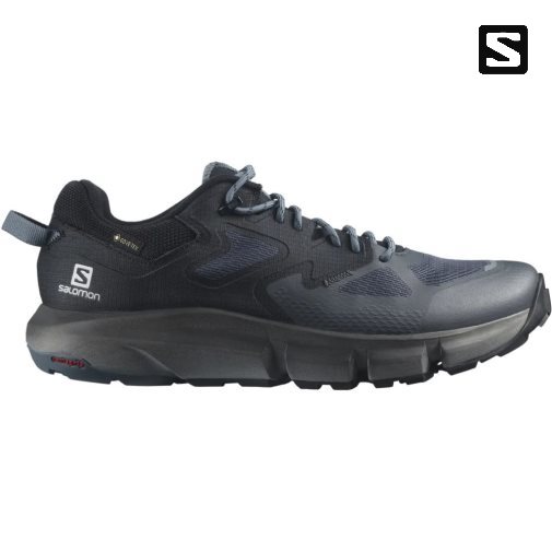 Black Salomon Predict Hike GTX Men's Hiking Shoes | PH 19784L